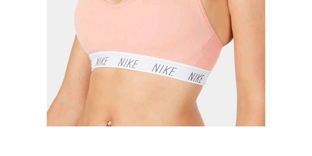 Sutiã esportivo acolchoado Nike feminino para treinamento, laranja, tamanho P