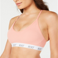 Sutiã esportivo acolchoado Nike feminino para treinamento, laranja, tamanho P
