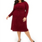 Vestido Alfani Feminino Plus Size com Cintura Torcida Vermelho Tamanho 1X