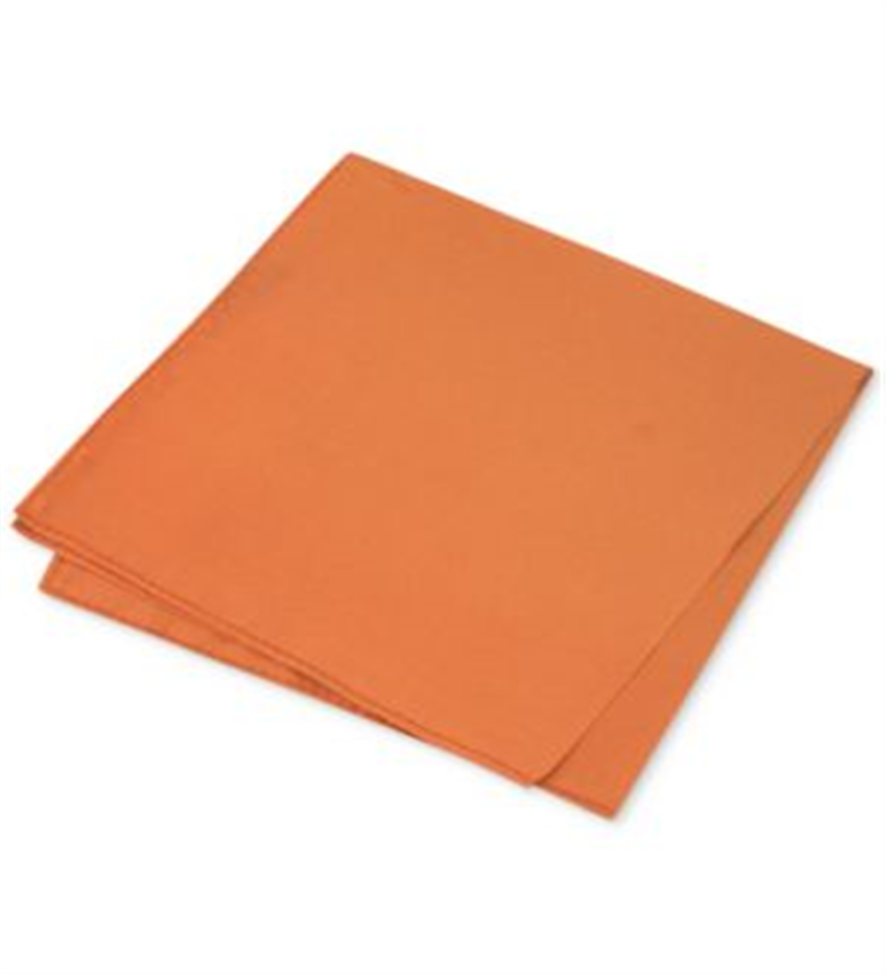 Vestido de seda liso simples masculino Club Room, bolso quadrado, laranja, tamanho regular