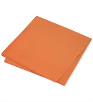 Vestido de seda liso simples masculino Club Room, bolso quadrado, laranja, tamanho regular