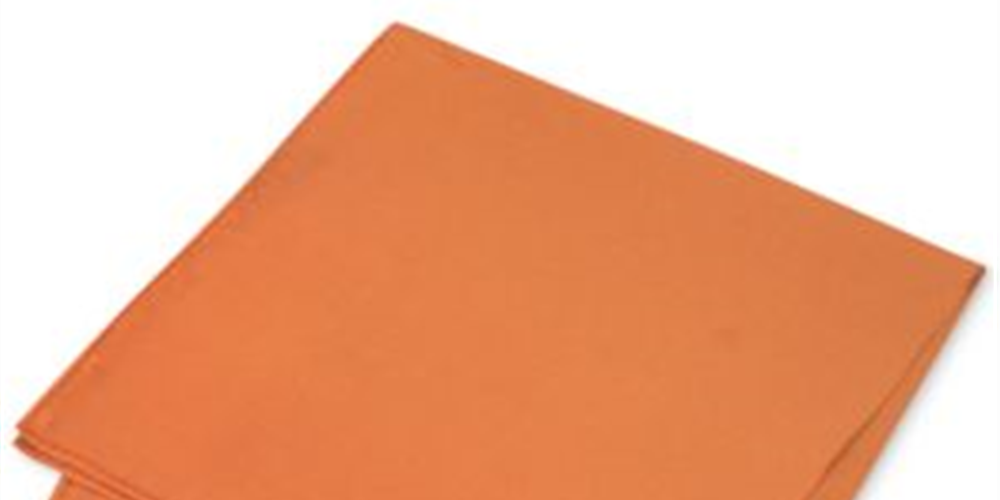 Vestido de seda liso simples masculino Club Room, bolso quadrado, laranja, tamanho regular