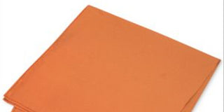 Vestido de seda liso simples masculino Club Room, bolso quadrado, laranja, tamanho regular