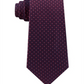 Gravata geométrica masculina Kenneth Cole Reaction com microchip, vermelha, tamanho regular