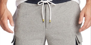 Shorts cargo masculino Nautica de lã mesclada, cinza, tamanho pequeno