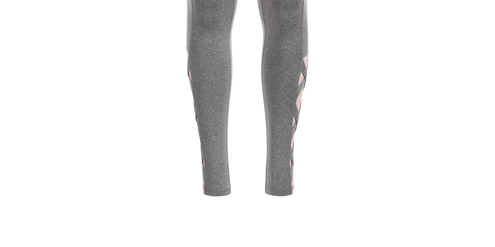 Legging Ideology Big Girl's Plus com bainha em gaiola, cinza, tamanho 16W