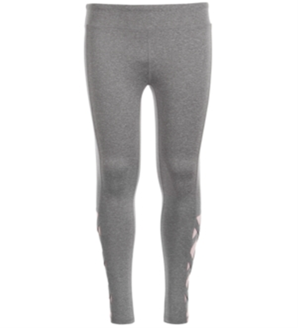 Legging Ideology Big Girl's Plus com bainha em gaiola, cinza, tamanho 16W