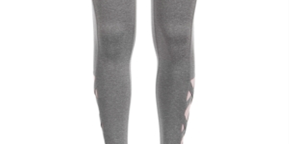 Legging Ideology Big Girl's Plus com bainha em gaiola, cinza, tamanho 16W