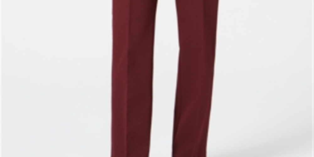 Calças femininas Charter Club Solid Carriage Red tamanho 8 Petite
