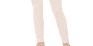 Calça jeans skinny feminina Charter Club com listras estampadas Bristol, rosa, tamanho 18