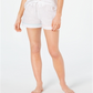Pijama curto feminino Charter Club de algodão, tamanho X-G, branco