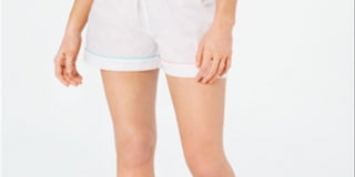 Pijama curto feminino Charter Club de algodão, tamanho X-G, branco