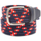 Tommy Hilfiger Cinto Casual Masculino Comfort Stretch Webbing Azul Tamanho Pequeno