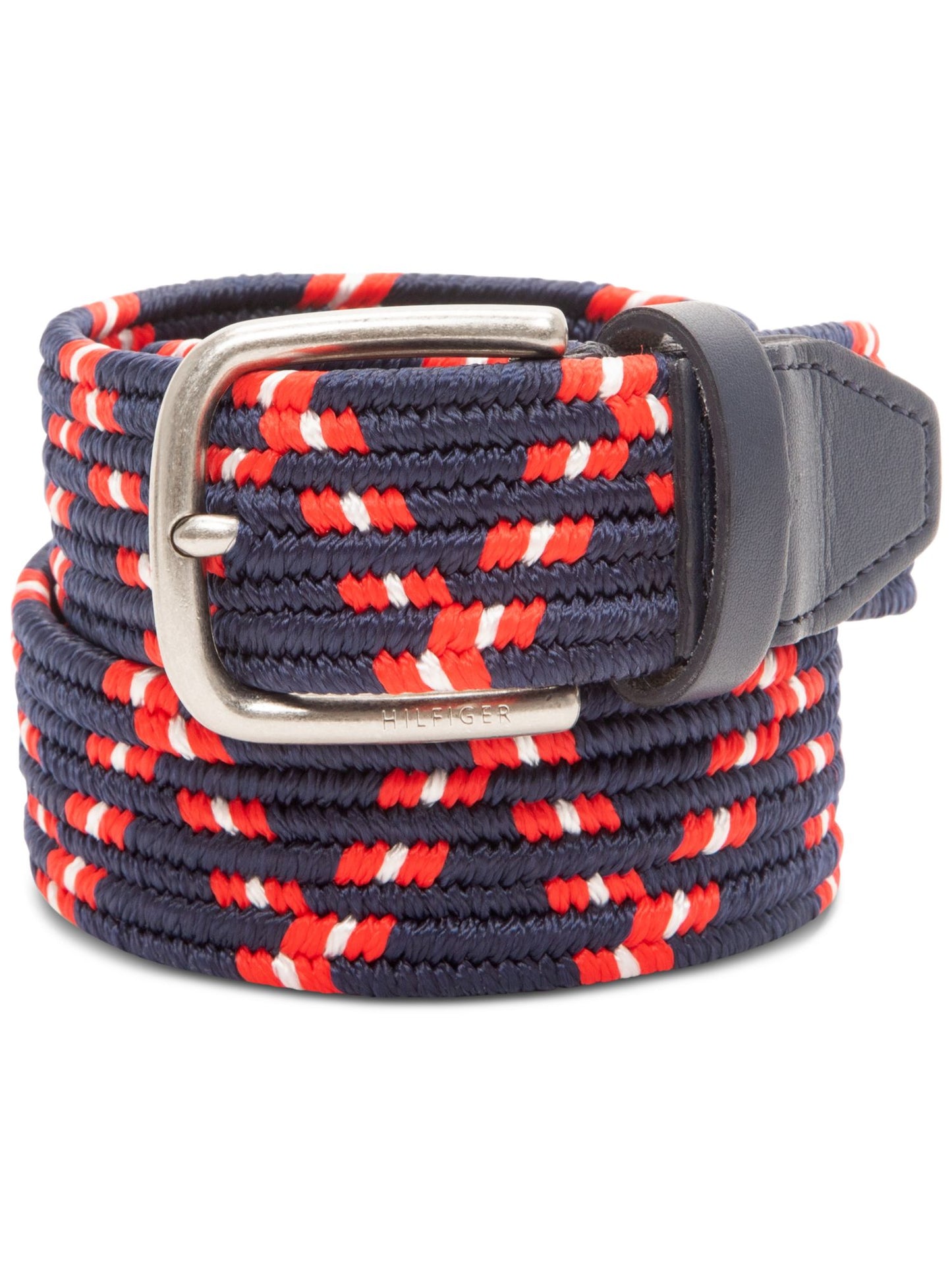 Tommy Hilfiger Cinto Casual Masculino Comfort Stretch Webbing Azul Tamanho Pequeno