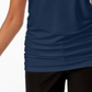 Alfani Blusa regata franzida feminina azul tamanho pequeno