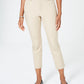 Calça curta feminina Charter Club Newport Tummy Control marrom tamanho 8