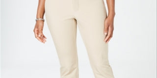 Calça curta feminina Charter Club Newport Tummy Control marrom tamanho 8