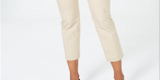 Calça curta feminina Charter Club Newport Tummy Control marrom tamanho 8