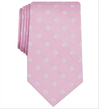 Gravata de seda masculina Club Room Baymar Business, rosa, tamanho regular