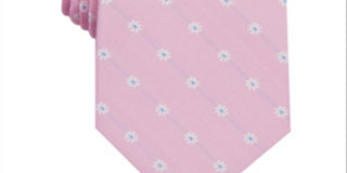 Gravata de seda masculina Club Room Baymar Business, rosa, tamanho regular