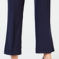 Calças femininas com controle de barriga JM Collection, azul, tamanho 10, pequena