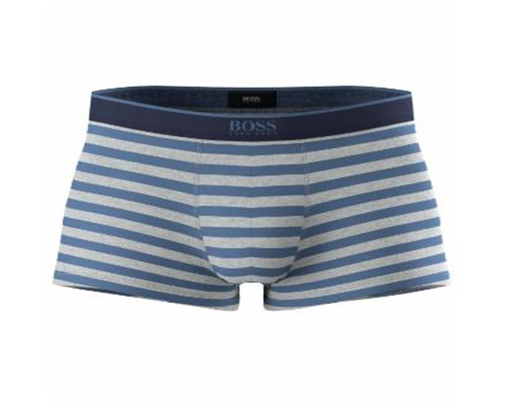 Hugo Boss Baú Listrado Masculino Azul Tamanho X-Grande