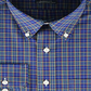 Camisa social masculina Ralph Lauren Popeline sem passar a ferro, tamanho azul, 16x34x35
