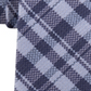 Gravata Masculina Michael Kors com Estampa Xadrez e Mistura de Lã Azul, Tamanho Regular