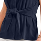 Blusa feminina sem mangas com amarração frontal Charter Club, azul, tamanho extragrande