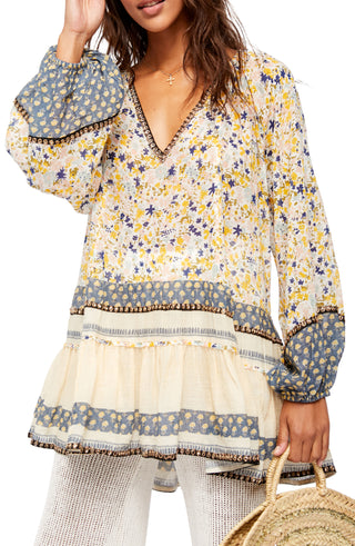Túnica Gardenia Feminina Free People Rosa Tamanho X-S