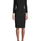 Vestido Calvin Klein Feminino Manga 3/4 Acima do Joelho Preto Tamanho 4