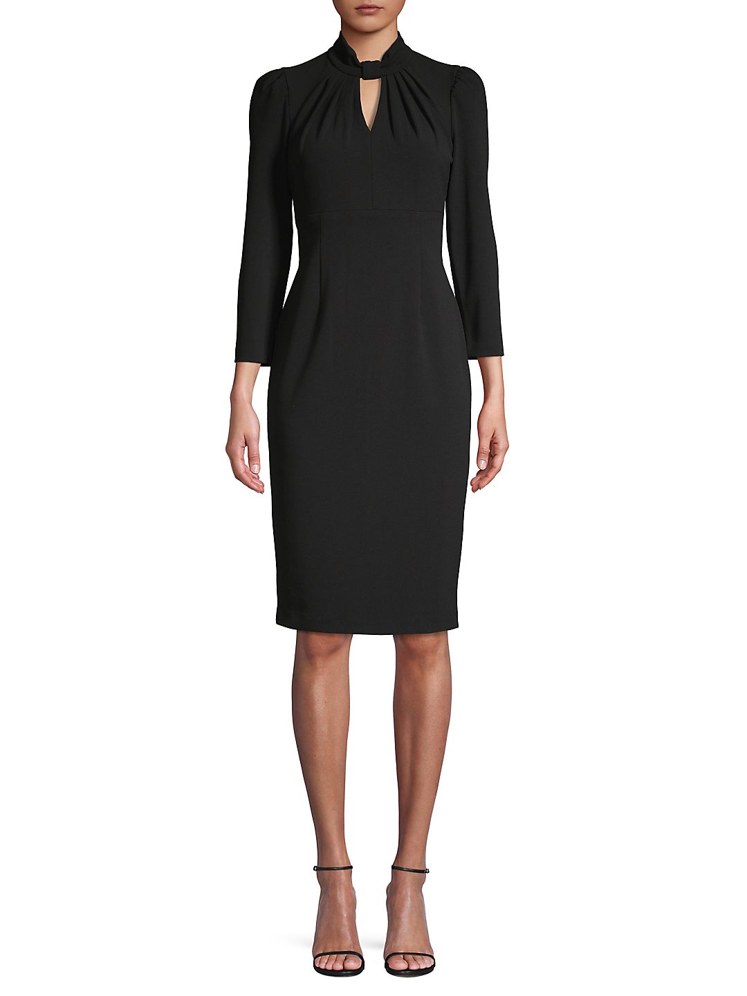 Vestido Calvin Klein Feminino Manga 3/4 Acima do Joelho Preto Tamanho 4