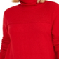Suéter túnica feminino com costura exposta e gola simulada, tamanho XX-G, vermelho, estilo &amp; co