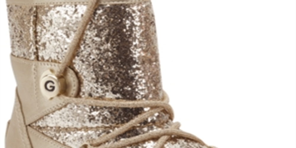 Botas femininas Guess Aylan Fabric com bico fechado e cano curto, tamanho 8,5 M, amarelas