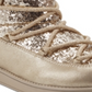 Botas femininas Guess Aylan Fabric com bico fechado e cano curto, tamanho 8,5 M, amarelas