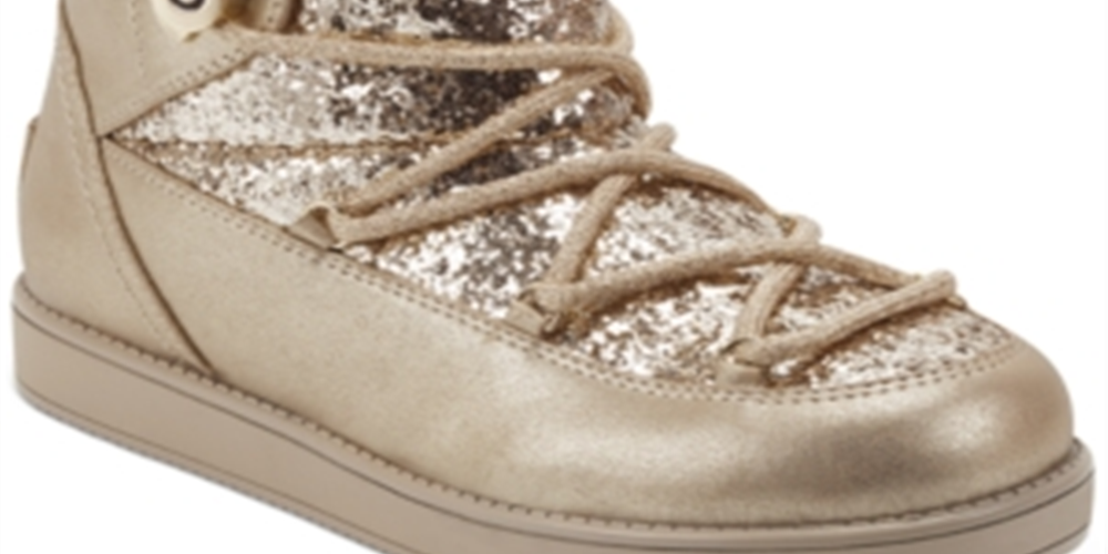 Botas femininas Guess Aylan Fabric com bico fechado e cano curto, tamanho 8,5 M, amarelas