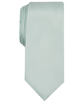 Gravata de seda masculina Alfani, verde, tamanho regular