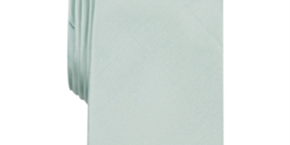 Gravata de seda masculina Alfani, verde, tamanho regular