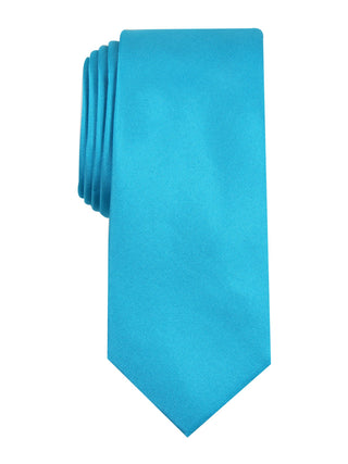 Gravata de seda masculina Alfani azul tamanho regular