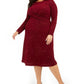 Vestido Alfani Feminino Plus Size com Cintura Torcida Vermelho Tamanho 4X
