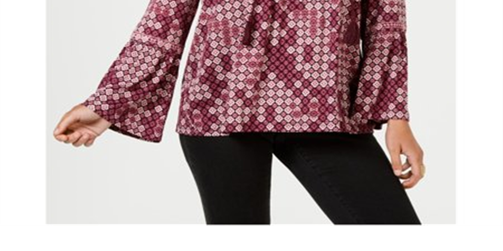 Blusa feminina estilo camponesa com borlas, roxa, tamanho pequeno, extragrande