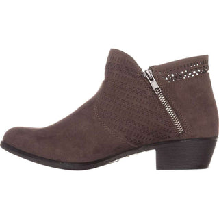 Botas femininas American Rag com bico redondo e salto bloco, marrom, tamanho 9,5 M