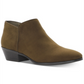 Botas sociais femininas estilo &amp; co com fivela e bico amendoado, salto bloco e zíper, verde, tamanho 12M