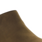 Botas sociais femininas estilo &amp; co com fivela e bico amendoado, salto bloco e zíper, verde, tamanho 12M