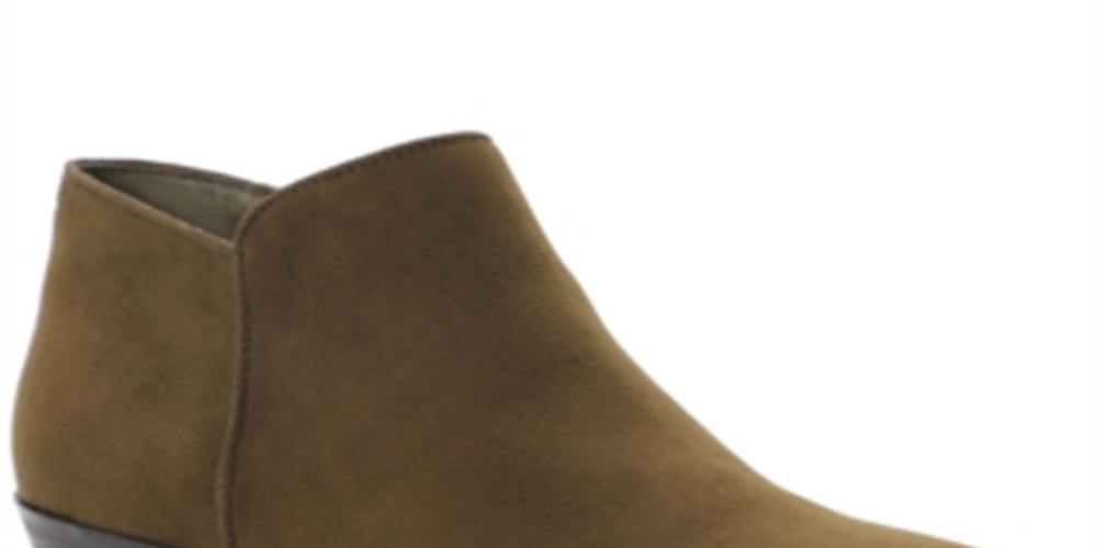Botas sociais femininas estilo &amp; co com fivela e bico amendoado, salto bloco e zíper, verde, tamanho 12M