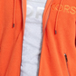 Moletom com capuz masculino Michael Kors Sherpa Logo Laranja Tamanho P