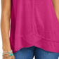 Regata feminina estilo &amp; co, alta e baixa, rosa, tamanho GG