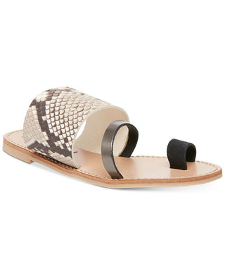 Sandálias femininas Steve Madden Ronny Toe Ring, tamanho 11 M, marrom