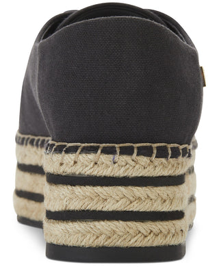 Tênis feminino DKNY cano baixo com cadarço, preto, tamanho 8,5