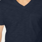 Camiseta masculina com decote em V e bolso, tamanho pequeno, azul, da INC International Concepts